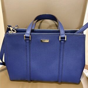 Kate Spade Newbury Lane Loden Large Royal Blue Satchel